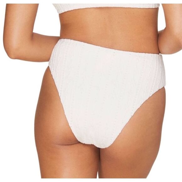 Andie Swim The 90s High Waisted Bottom in Coconut NWT Size Medium - Picture 3 of 6